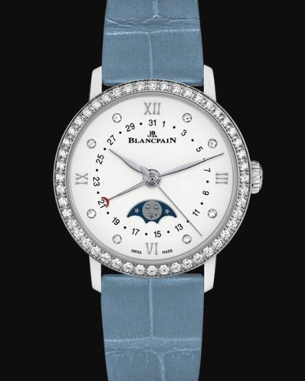 Review Blancpain Villeret Watch Review Quantième Phases de Lune Replica Watch 6106 4628 95A